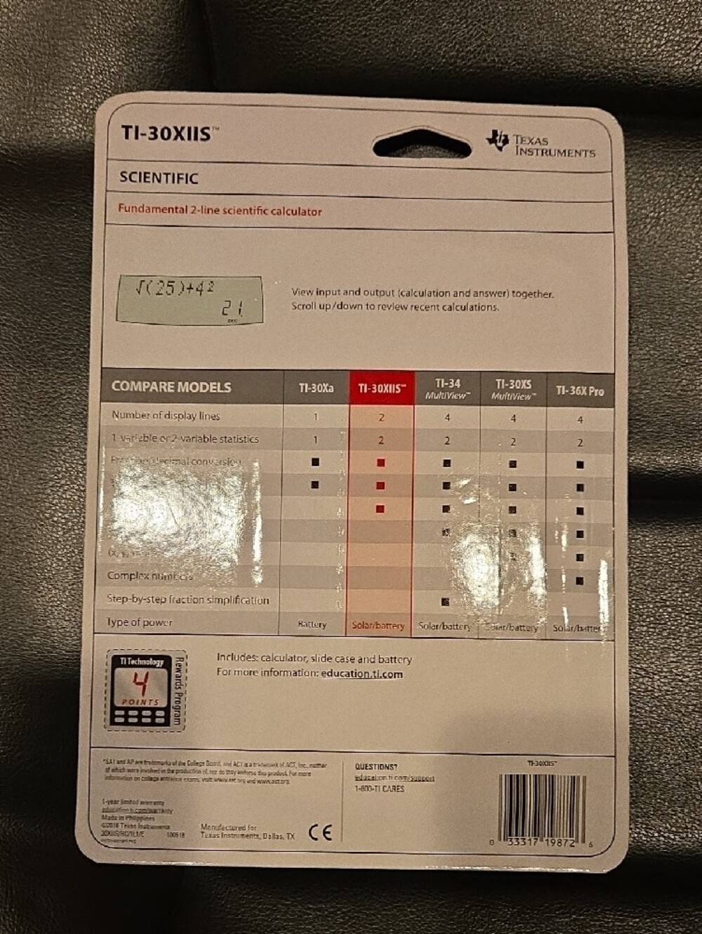 Texas Instruments TI-30XIIS - Picture 3 of 5